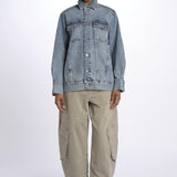 Giubbino denim THE EXTENDED lungo WP25DJA001 SEATTLESEAT frame 