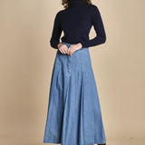 gonna lunga in denim OPUNZIA  2525106016600 002 weekend maxmara 