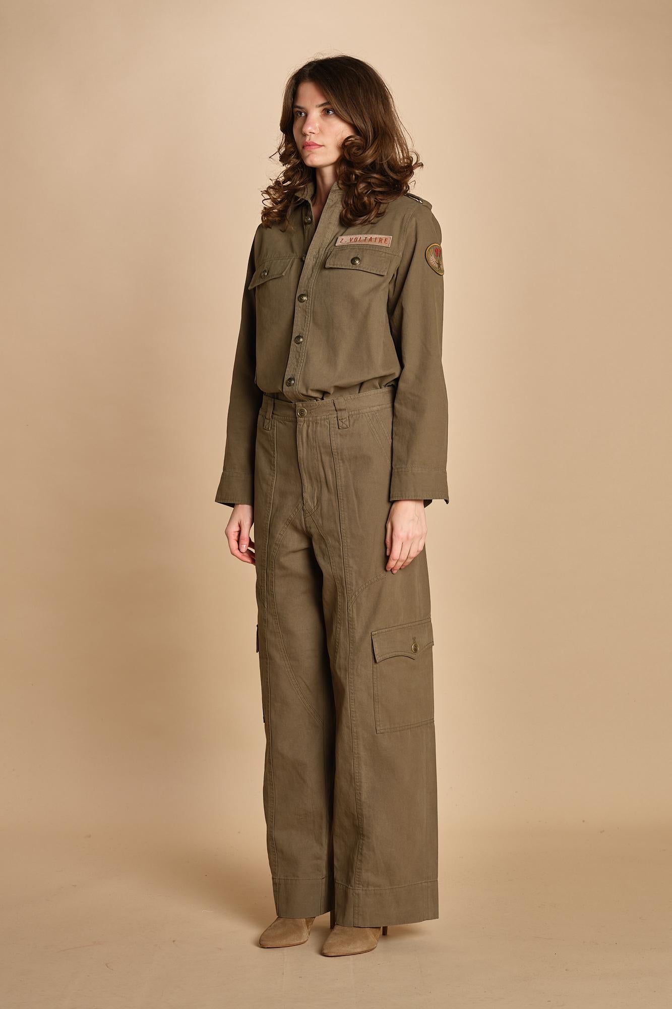 pantalone cargo. WWPA01857 LEAVES 308 zadig & voltaire 