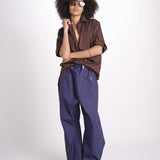 pantalone zip over in nylon PACK EBONY sofie d'hoore 