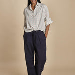 camicia quadri con collo rotondo 5432 40042 aspesi 