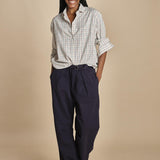 camicia quadri con collo rotondo 5432 40042 aspesi 