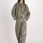 bomber in pelle LAILA IO118057 DAR EUCALUPTUS GR533 ivy oak 