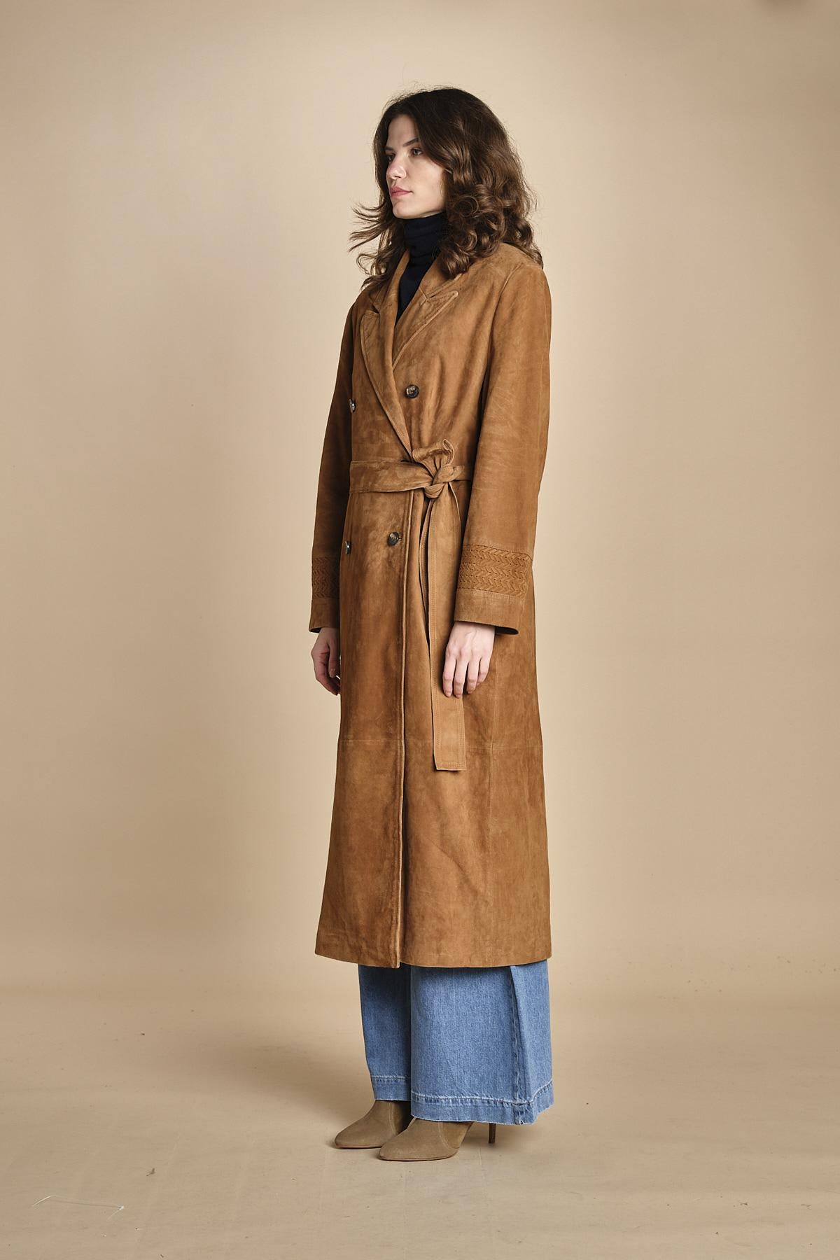 trench in camoscio MAINA CAMEL ba&sh 