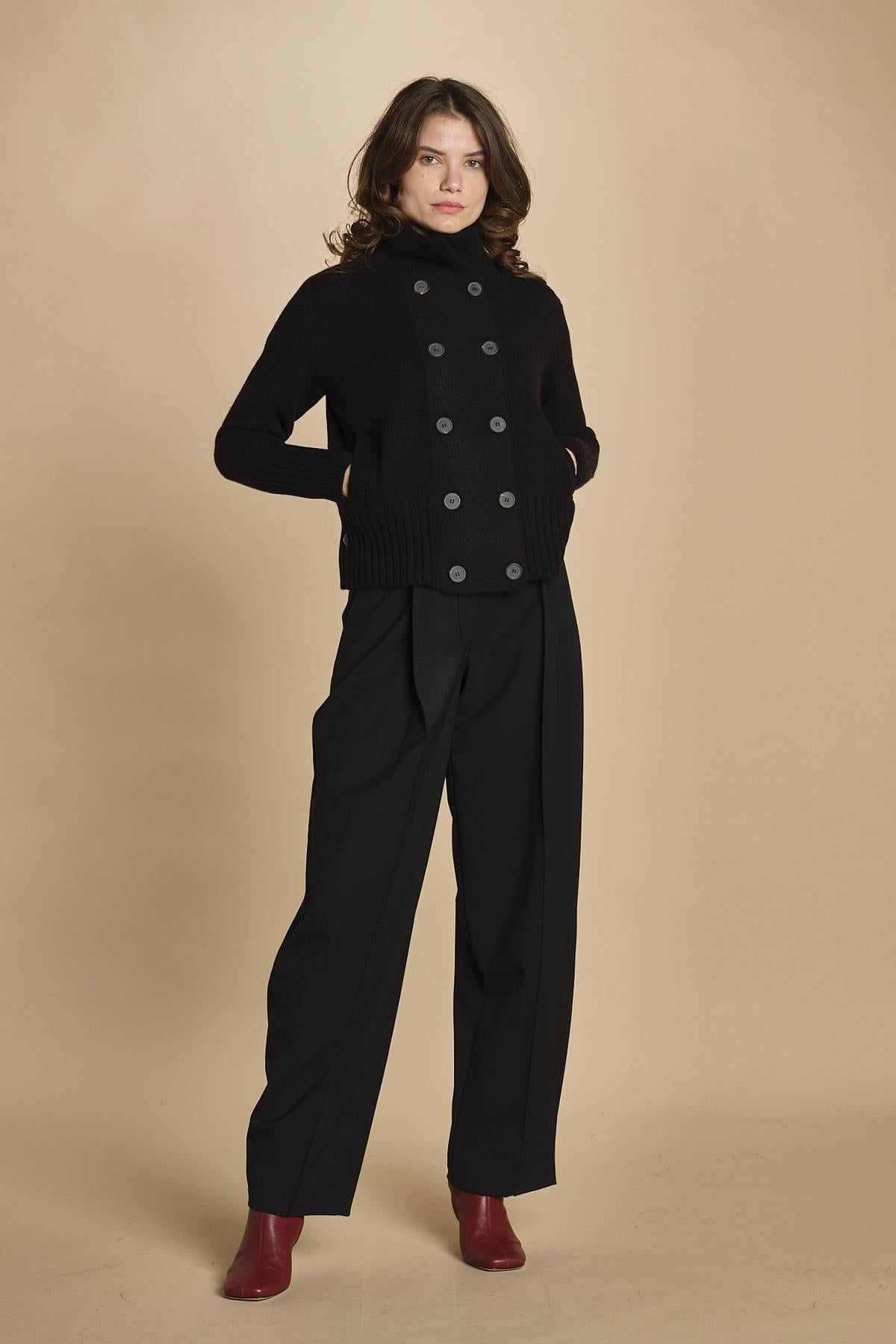 Giubbottino doppiopetto D2300698 NERO milaura 