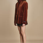 blazer velluto liscio GARCIA TERRACOTTA herskind 