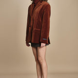 blazer velluto liscio GARCIA TERRACOTTA herskind 