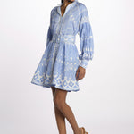 Mini abito GALINA m/l stampa GALINA 1707 VISTA BLUE scarlett poppies 