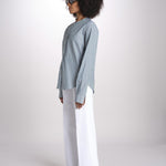 camicia a righe con collo guru MICA5630 BV milaura 