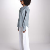 camicia a righe con collo guru MICA5630 BV milaura 