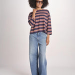 t-shirt a righe manica lunga THE FIELD TEE 1903116 SCOUT STRIPE the GREAT 