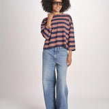 t-shirt a righe manica lunga THE FIELD TEE 1903116 SCOUT STRIPE the GREAT 