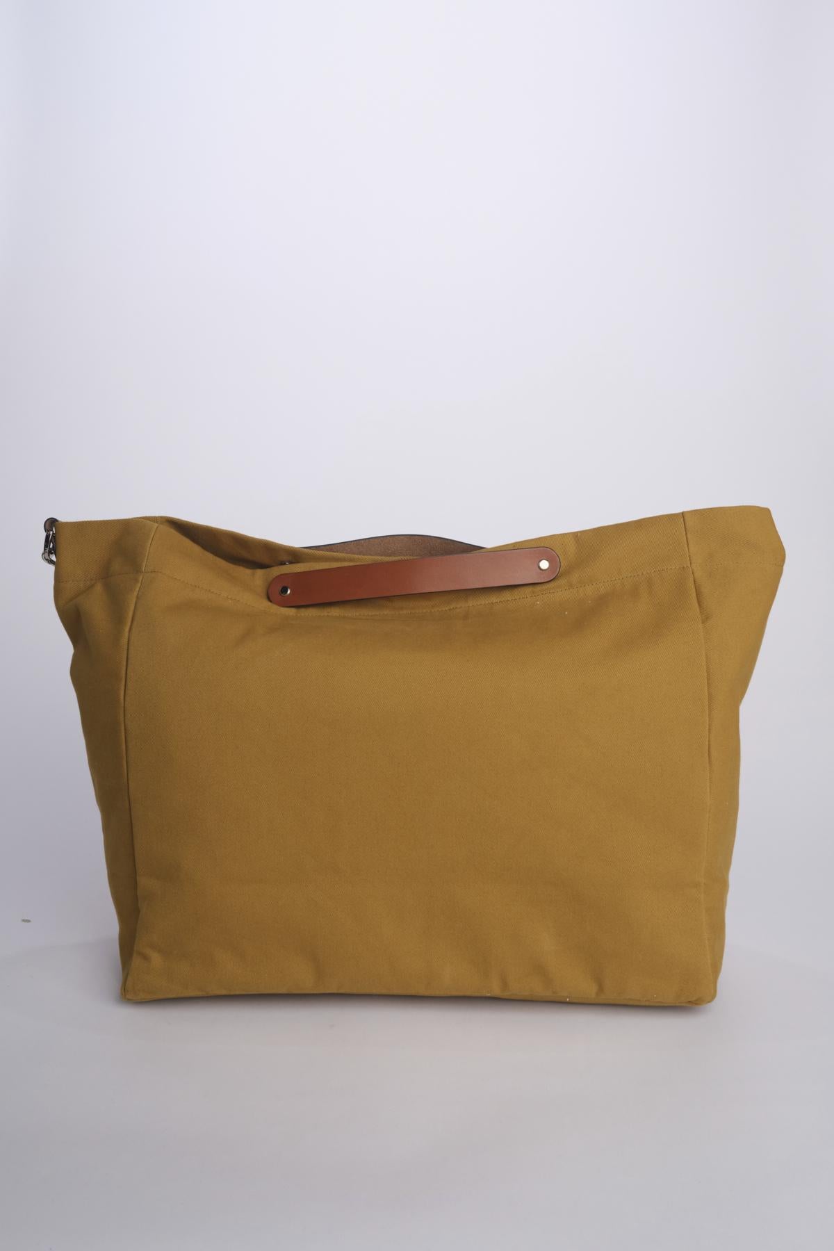 CANDIDE+ALICE Bag tracolla grande + pelle CACOMUS MUSTARD my bob 
