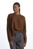 Oversized ribbed crewneck