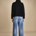 maglia dolcevita over SAMANTHA NERO CAMMELLO tenne' 