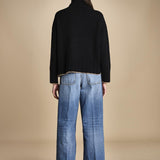 maglia dolcevita over SAMANTHA NERO CAMMELLO tenne' 