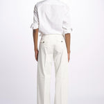 Pantalone NADIA co/ stretch NADIA NAC120 P01 BIANCO nine in the morning 