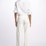 Pantalone NADIA co/ stretch NADIA NAC120 P01 BIANCO nine in the morning 