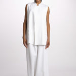 1331 gilet lino enzimato 1331 WHITE dusan 