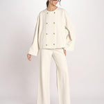 giacca in canvas con bottoni oro SALLY COMFORTBULL NATURAL true avenue 