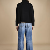maglia dolcevita over SAMANTHA NERO CAMMELLO tenne' 