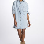 Mini abito THE SHIRT DRESS denim WP25DDR002 ETTIE frame 