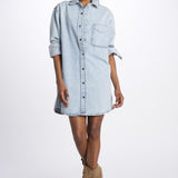 Mini abito THE SHIRT DRESS denim WP25DDR002 ETTIE frame 
