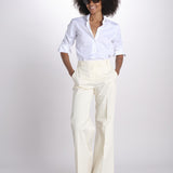 pantalone dritto in cotone MELODY 684 5410 quelledue 