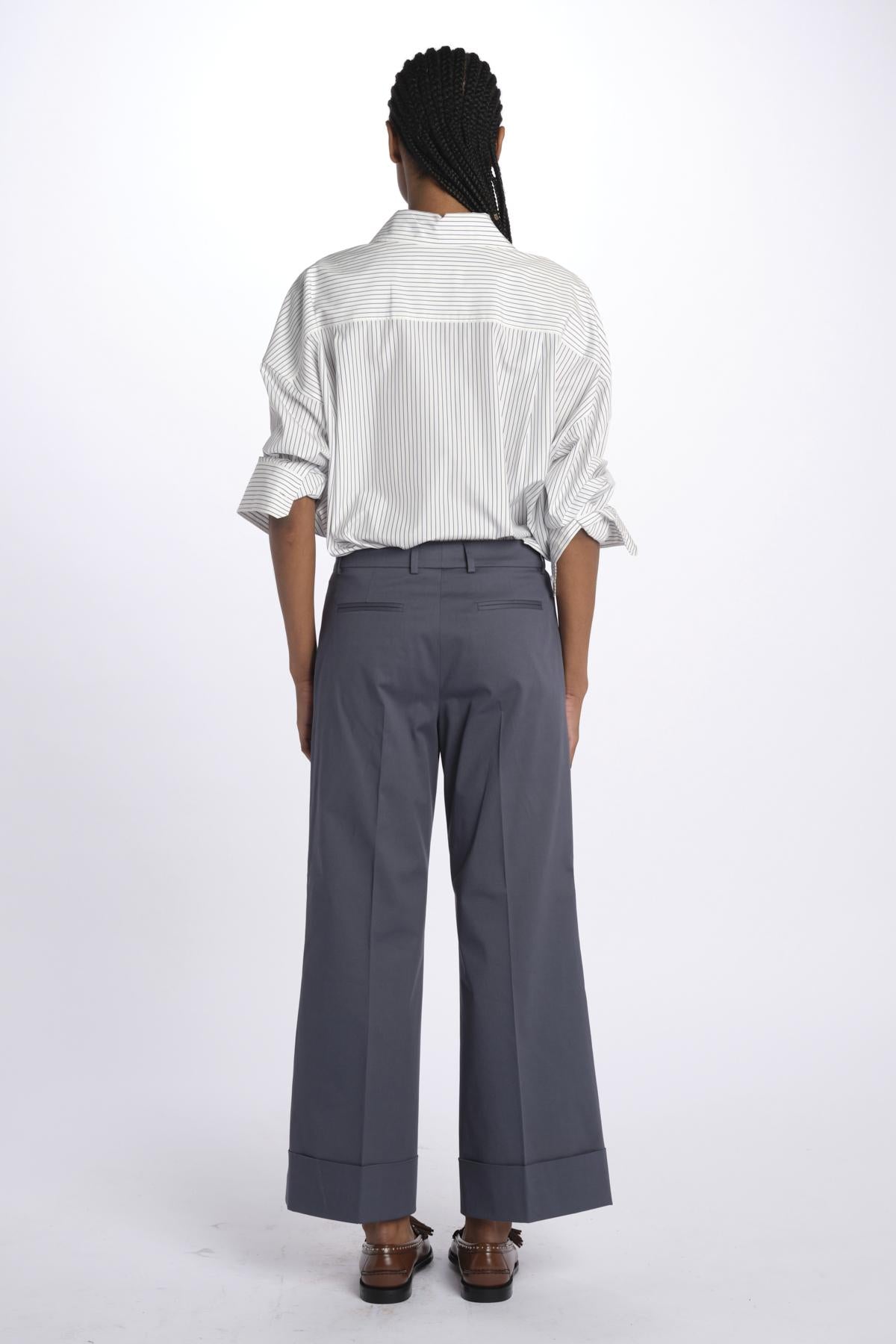 Pantalone MELODIA cropped risvolto MELODIA65254 70 quelledue 