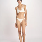 reggiseno triangolo in satin con pizzo LOVE LACE L1001005 OFF WHITE 180 love stories 