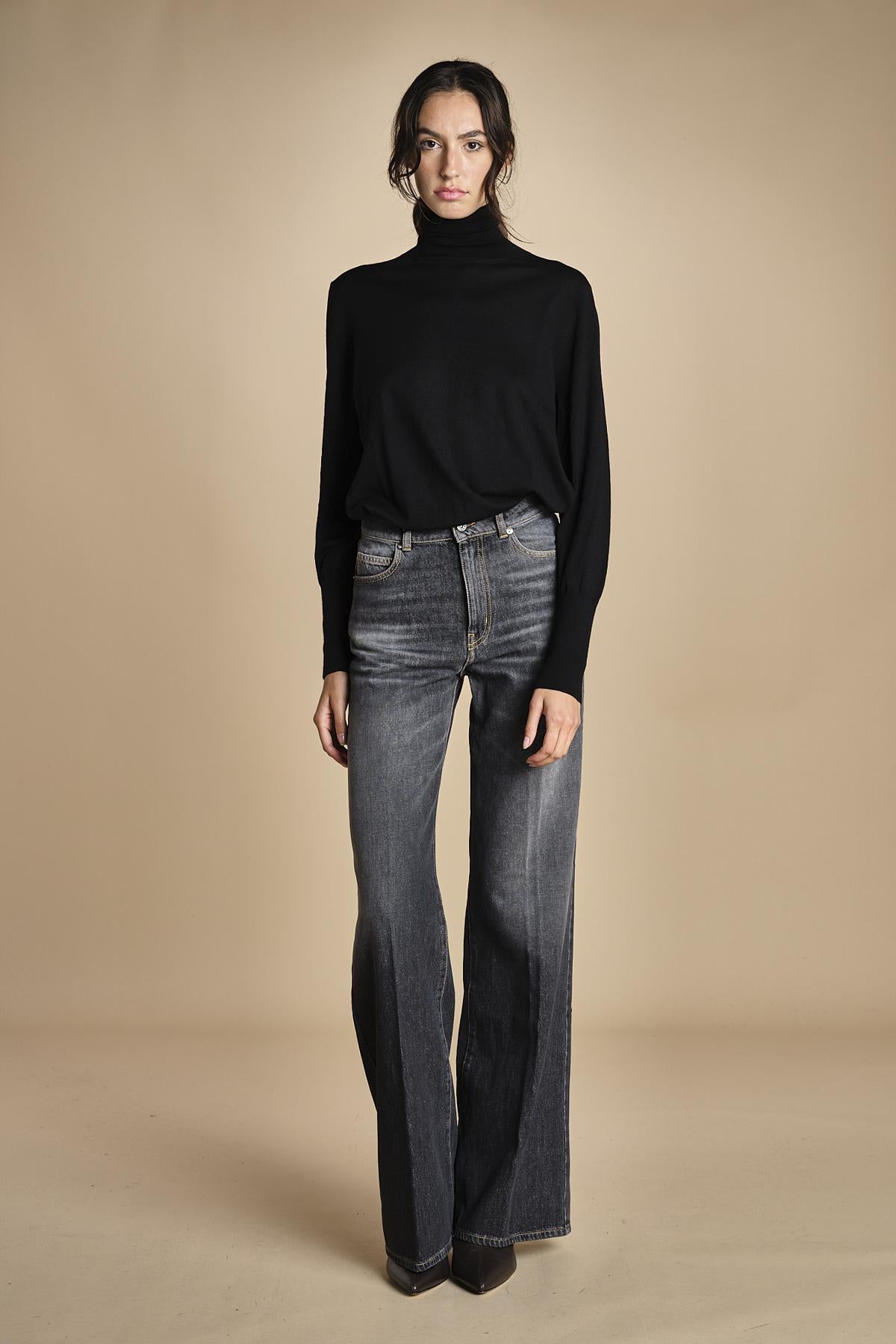 denim lungo diritto CLARA OPENBLACK true avenue 