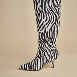 stivale alto zebrato PETRA CALF F870ZBR ZBR studio AMELIA 
