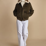 bomber in tessuto AIRGUARD KHAKI schott 
