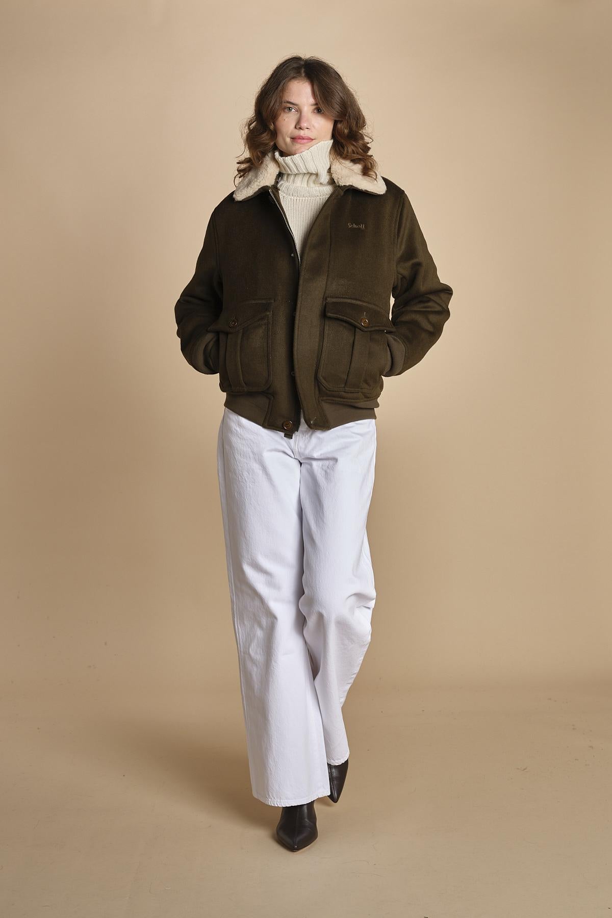 bomber in tessuto AIRGUARD KHAKI schott 