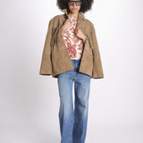 camicia manica sbuffo 344000 FLOWERFUL BEIGE 26040 farm rio 