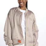 BALLERINA raso elegante BALLERINA TAUPE bombers original 