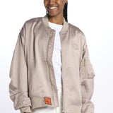 BALLERINA raso elegante BALLERINA TAUPE bombers original 