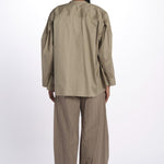 Camicia over con pieghe DARIA SHIRT TAUPE jejia 