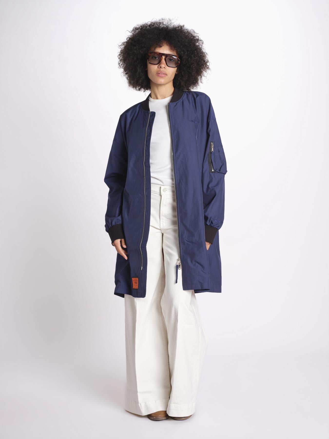 bomber lungo senza elastico BMMA205B6 NAV bombers original 