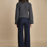 denim a zampa con taschine FAUVE INDIGO fam 