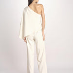 tuta asimmetrica RIO S26-142 004 IVORY oscar 