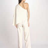 tuta asimmetrica RIO S26-142 004 IVORY oscar 