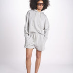 felpa con cappuccio EDGE03.07 80 GREY MEL. merz b 