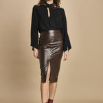 top in seta incrociato 31103-304 NERO 29 federica tosi 