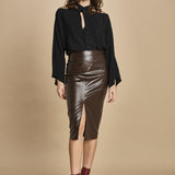 top in seta incrociato 31103-304 NERO 29 federica tosi 