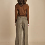 pantalone cropped con risvolto MELODIA 652923 19 quelledue 