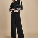 tuta con manica plisse BL_2269J BLACK bodice 