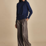 dolcevita over in lana merinos MIL LAU5 E21210 BLU milaura 