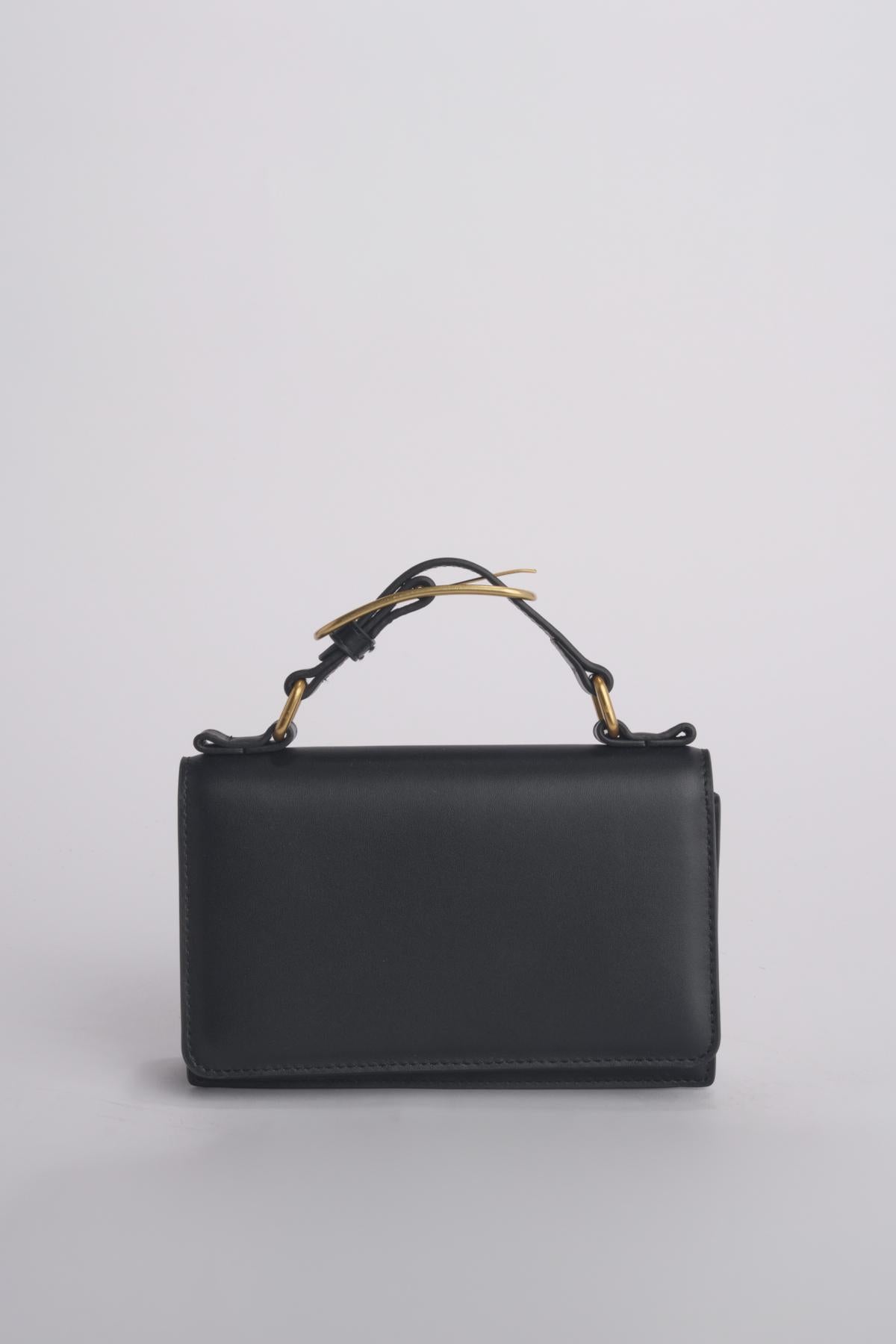 Clutch AUDREY MINI CLUTCH pelle B575CFC BLACK studio AMELIA 