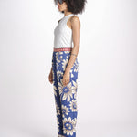 pantalone pigiama con stampa a fiori 344133 LUNA BLUE 26067 farm rio 
